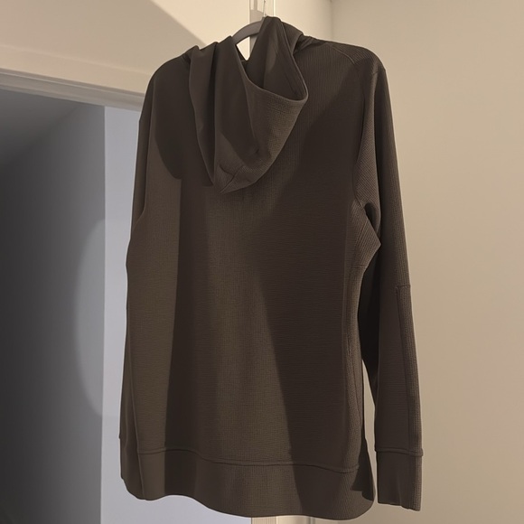 Lululemon Shift Stitch Hoodie Carob Brown Olive Green Size XL - Picture 2 of 3